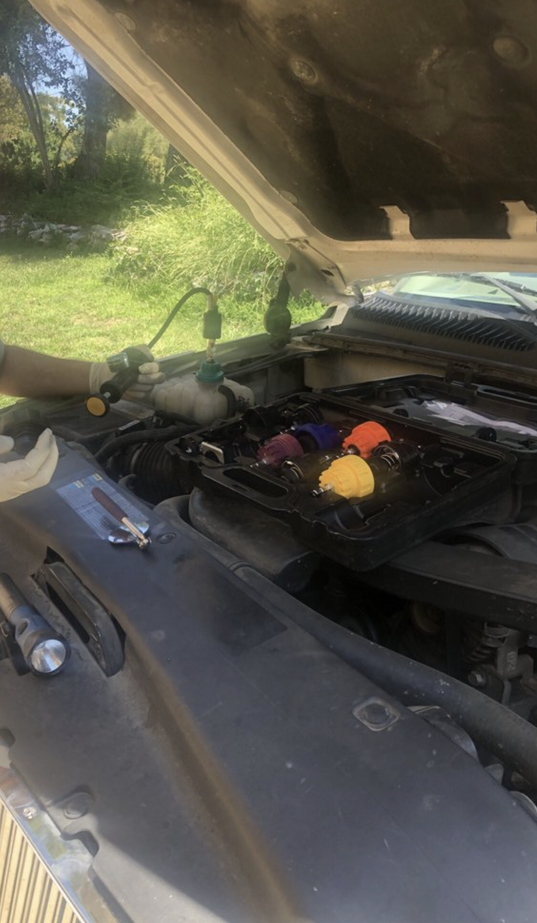 this image shows mobile engine repair in Centennial, CO